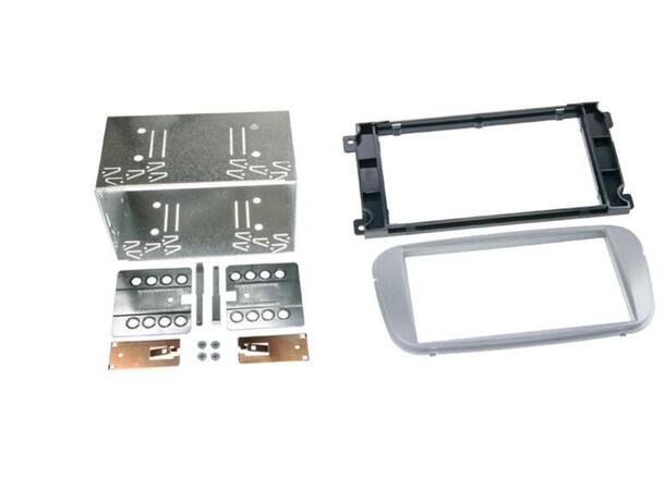 Monteringsramme 2-DIN, Ford sølv, (2007-2014) 